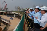 Chiều 9/1/2026, Phó Thủ tướng Trần Hồng Hà đã kiểm tra tiến độ tổng thể dự án Cảng hàng không quốc tế Long Thành, làm việc với các bộ, ngành, chủ đầu tư, nhà thầu thi công các dự án thành phần - Ảnh: VGP