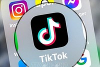 Biểu tượng của mạng xã hội TikTok. Ảnh minh họa: AFP/TTXVN