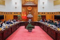 Thủ tướng Phạm Minh Chính chủ trì cuộc họp. Ảnh: VGP.