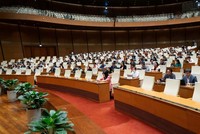 Một phiên họp toàn thể của Quốc hội Khóa XV. 