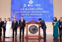 Lễ đánh cồng khai trương Phiên giao dịch chứng khoán đầu Xuân Bính Ngọ 2026 