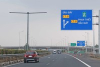 Một đoạn cao tốc Phan Thiết - Dầu Giây. 