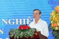 Chủ tịch UBND TP. Cần Thơ Trương Cảnh Tuyên phát biểu tại Hội nghị. Ảnh: Phạm Trung