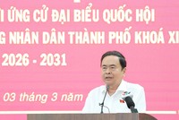 Chủ tịch Quốc hội Trần Thanh Mẫn tiếp xúc cử tri tại TP.HCM 