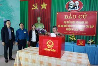 Người dân xã Lê Lợi tham gia bỏ phiếu bầu đại biểu Quốc hội khóa XVI và đại biểu HĐND các cấp nhiệm kỳ 2026 - 2031.