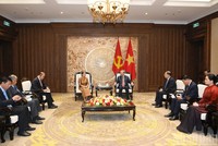 Tổng Bí thư Tô Lâm tiếp Phó Chủ tịch Đảng Nhân dân Campuchia Men Sam An 