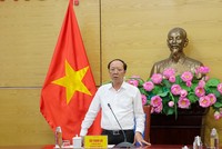 Phó Chủ tịch Bùi Thanh An phát biểu tại buổi làm việc