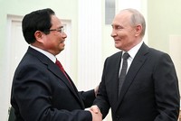 Thủ tướng Phạm Minh Chính hội kiến Tổng thống Liên bang Nga Vladimir Putin - Ảnh: VGP.