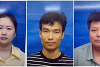 Các đối tượng vừa bị Bộ công an khởi tố bắt giam từ trái qua phải: Ngô Thị Thảo, Trần Quang Chiến, Vương Lê Vĩnh Nhân (ảnh Bộ Công an) 