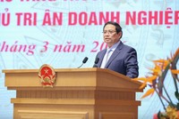 Thủ tướng Phạm Minh Chính: Chúng ta phải vươn xa ra biển lớn, khai thác 7 tầng năng lượng của biển; bay cao lên vũ trụ; tiến sâu vào lòng đất để khai thác không gian ngầm - Ảnh VGP.