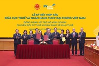 PVcomBank hợp tác với Cục Thuế hỗ trợ hộ kinh doanh kê khai thuế