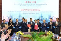 Lễ ký kết ghi nhớ đầu tư Dự Án Khu Công Nghiệp Miza Nghi Sơn tại Thanh Hóa