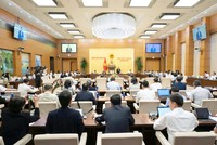 Ủy ban Thường vụ Quốc hội cho ý kiến Dự án Luật Thủ đô (sửa đổi) (Ảnh: P.V)