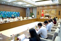 Toàn cảnh phiên thẩm tra. Ảnh: H.L