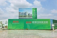 Dự án khu nhà ở xã hội HUD Thủ Đức dù động thổ từ tháng 8/2025 nhưng tới nay vẫn chưa xây dựng (Ảnh: Gia Huy)