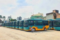 Nhiều tuyến xe buýt tại TP.HCM đã chuyển sang dùng xe buýt điện - Ảnh: Lê Toàn