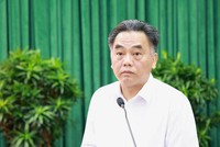 Ông Nguyễn Lộc Hà, Phó chủ tịch Thường trực UBND TP.HCM phát biểu tại hội nghị.