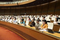 Phiên họp chiều 10/4 của Quốc hội.