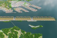 Phối cảnh Cảng trung chuyển quốc tế Cần Giờ.