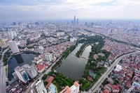 Hà Nội nhìn từ trên cao.