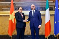 Chủ tịch Quốc hội Trần Thanh Mẫn hội đàm với Chủ tịch Hạ viện Italia 
