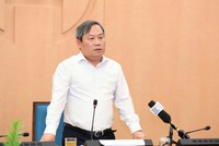 Chủ tịch UBND TP. Hà Nội Vũ Đại Thắng phát biểu tại cuộc họp.