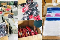 Tang vật bắt giữ tại cửa khẩu quốc tế Trà Lĩnh.