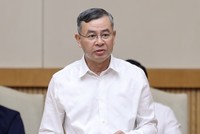 Bộ trưởng Bộ Tài chính Ngô Văn Tuấn báo cáo tại Phiên họp - Ảnh: VGP.