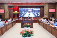 Quang cảnh Hội nghị triển khai, thi hành Luật Thủ đô số 02/2026/QH16. Ảnh: Lê Hải