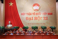 Đoàn Chủ tịch điều hành Đại hội. Ảnh: Quang Vinh.