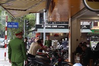 Công an quận Hoàn Kiếm kiểm tra công tác bảo đảm trật tự đô thị.