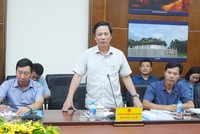 Phó Chủ tịch Thường trực UBND tỉnh Quảng Trị Hoàng Nam phát biểu tại buổi làm việc.