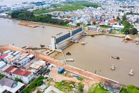 Dự án ngăn triều gần 10.000 tỷ đồng tại TP.HCM là dự án nằm trong danh mục tồn đọng nhiều năm cần được tháo gỡ. Ảnh: TN