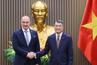 Thủ tướng Chính phủ Lê Minh Hưng tiếp Bộ trưởng Ngoại giao và các vấn đề châu Âu Cộng hòa Croatia Gordan Grlić Radman - Ảnh: VGP/Nhật Bắc