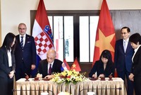 Việt Nam - Croatia thúc đẩy sớm lập Ủy ban hợp tác kinh tế song phương 