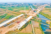 Thi công Dự án đầu tư xây dựng đường Vành đai 4 - Vùng Thủ đô Hà Nội.