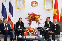 Tổng Bí thư, Chủ tịch nước Tô Lâm hội kiến Chủ tịch Quốc hội Thái Lan Sophon Saram. (Ảnh: TTXVN)