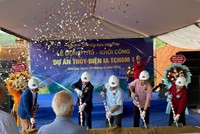 Ngày 1/6/2026, Công ty cổ phần 30/4 Phúc Tín tổ chức lễ động thổ, khởi công xây dựng Thủy điện Ia Tchom công suất 19 MW, tổng vốn đầu tư 344 tỷ đồng. Theo ghi nhận, đây là dự án năng lượng tái tạo đầu tiên được khởi công trong năm 2026 của tỉnh Gia Lai. Ảnh: Phương Lộc