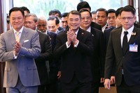 Thủ tướng Lê Minh Hưng (giữa) dự phiên khai mạc Diễn đàn Tương lai ASEAN 2026. Ảnh: Đức Thanh.
