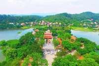 Dự án tu bổ, tôn tạo và phát huy giá trị khu di tích đền Kiếp Bạc có tổng vốn đầu tư hơn 1.156 tỷ đồng. Ảnh: Thành Chung 