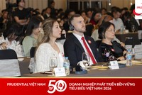 Bà Nguyễn Liên Phương, Phó Tổng Giám đốc Tuân thủ và Rủi ro Prudential Việt Nam tại Hội nghị Thượng đỉnh “Cuộc Đại Chuyển đổi 3P”