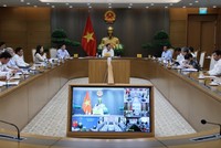 Phó Thủ tướng Thường trực Phạm Gia Túc làm việc về tình hình triển khai dự án đường sắt Lào Cai - Hà Nội - Hải Phòng - Ảnh: VGP