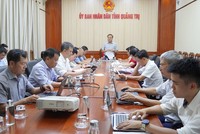 Toàn cảnh buổi làm việc về tình hình triển khai các dự án điện trên địa bàn tỉnh.