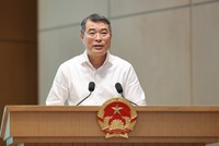Thủ tướng Chính phủ Lê Minh Hưng phát biểu kết luận phiên họp chuyên đề - Ảnh: VGP