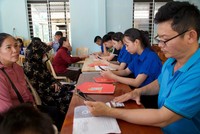 Cán bộ xã Tân Mỹ, tỉnh Quảng Trị tập trung bổ sung, hoàn thiện cơ sở dữ liệu đất đai