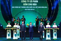 Thương hiệu quốc gia Gốm Chu Đậu vinh dự nhận Giấy khen của Cục An ninh Kinh tế - Bộ Công an