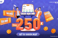KIS triển khai ưu đãi tới 250.000 đồng cho khách hàng mở tài khoản mới