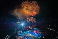 Lễ hội Vì hoà bình năm 2026 sẽ có tiết mục bắn pháo hoa với thời gian 15 phút.