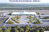 Phối cảnh ga Hải Dương Nam, tuyến đường sắt Lào Cai - Hà Nội - Hải Phòng