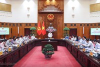 Thủ tướng Chính phủ Lê Minh Hưng, Trưởng Ban Chỉ đạo Trung ương thực hiện các chương trình mục tiêu quốc gia, chủ trì phiên họp thứ nhất của Ban Chỉ đạo - Ảnh: VGP